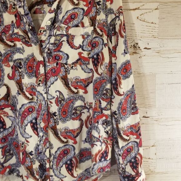 Liz Claiborne full button down top - Picture 2 of 8